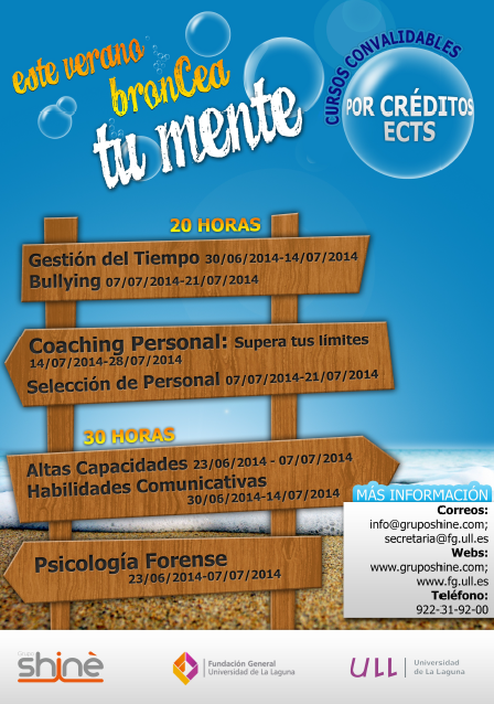 Cartel "Formación de Verano"