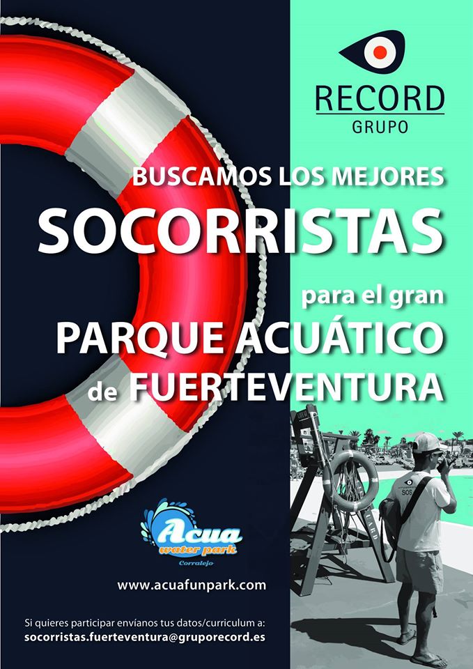 Socorristas para Grupo Record, en Fuerteventura