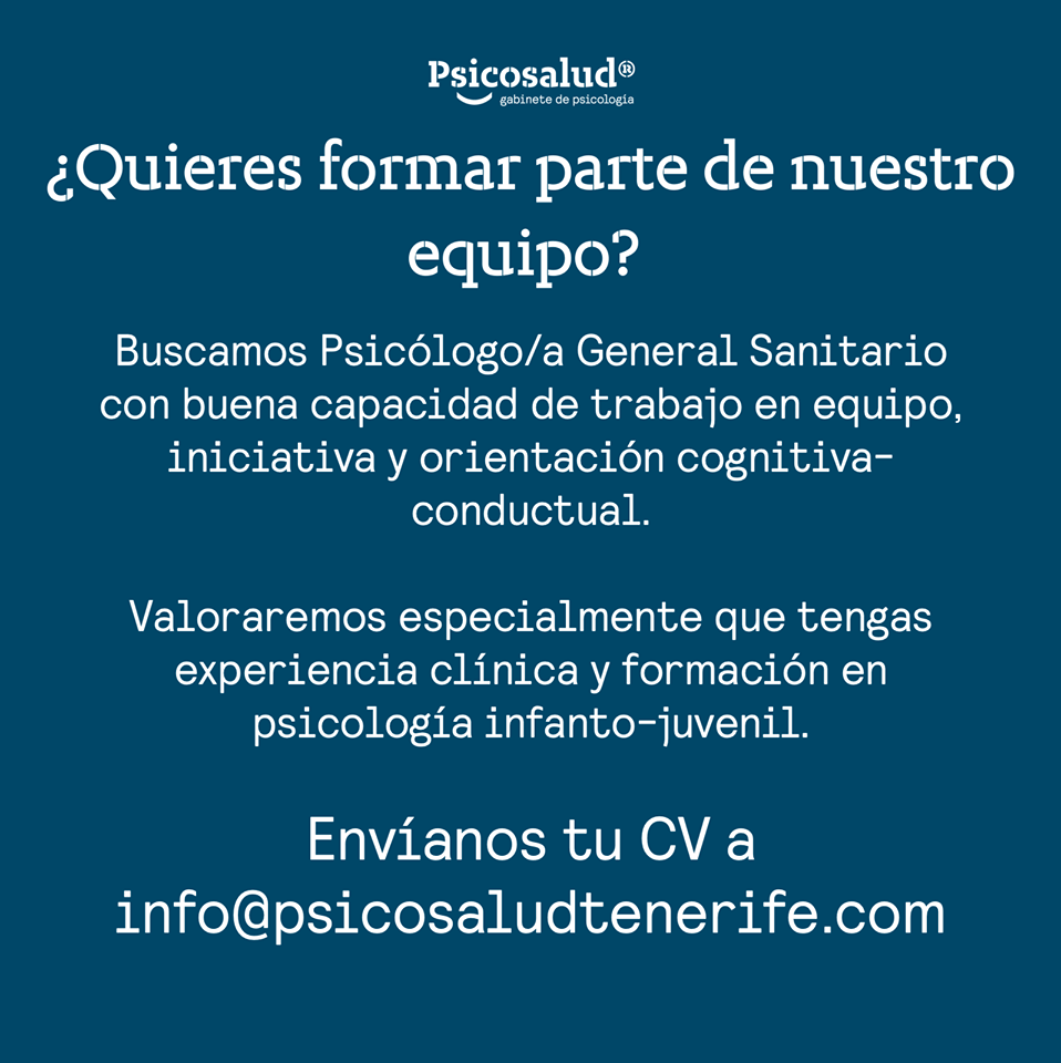 Psicólogo/a General Sanitario para Tenerife