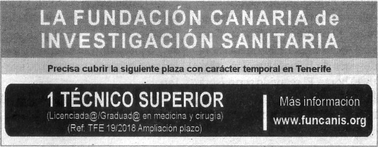 FUNCANIS: Técnico/a Superior